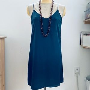 Zara charcoal chiffon shift dress